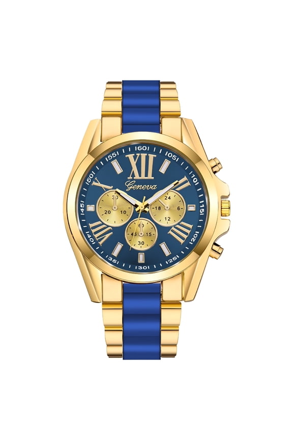 Men's Watch Fashion Watch Stainless Steel Casual Dress Wrist Crystal Jewelry Watches for Men