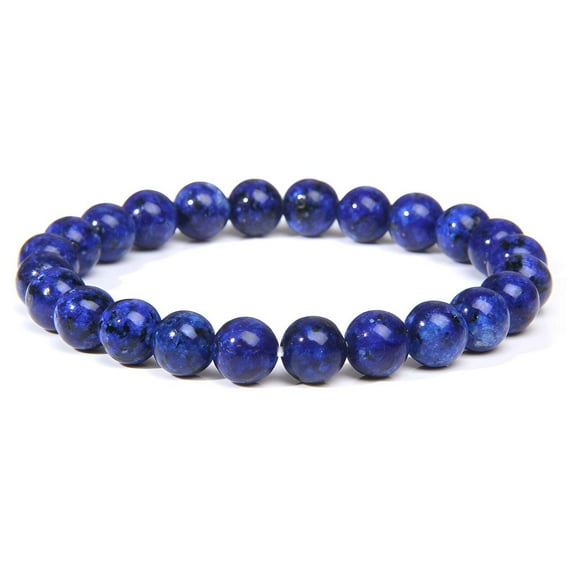 DESIGNICE Mens Beaded Bracelets,Handcrafted Beading Technique Bangles Bracelets for Women,Natural Stone Beaded Bracelets for Men,Blue