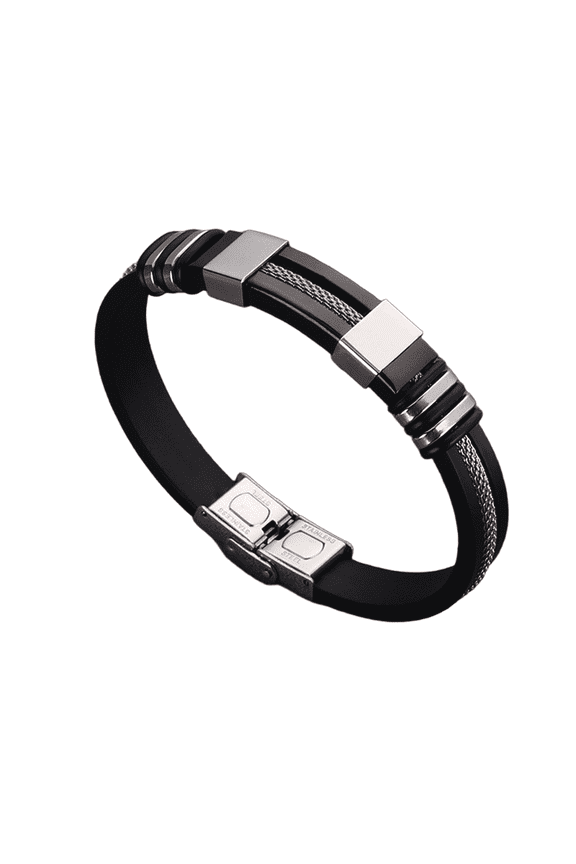 2026 New Mens Leather Bracelet Multicolor Fashion Accessories Emo Accessories Good Luck Bracelet Initial Bracelet for Casual,Party,Gift,Black