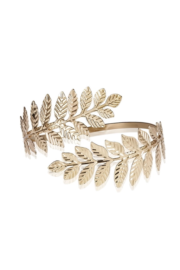 Metal Greek Roman Laurel Leaf Bracelet Armband Upper Arm Cuff Armlet