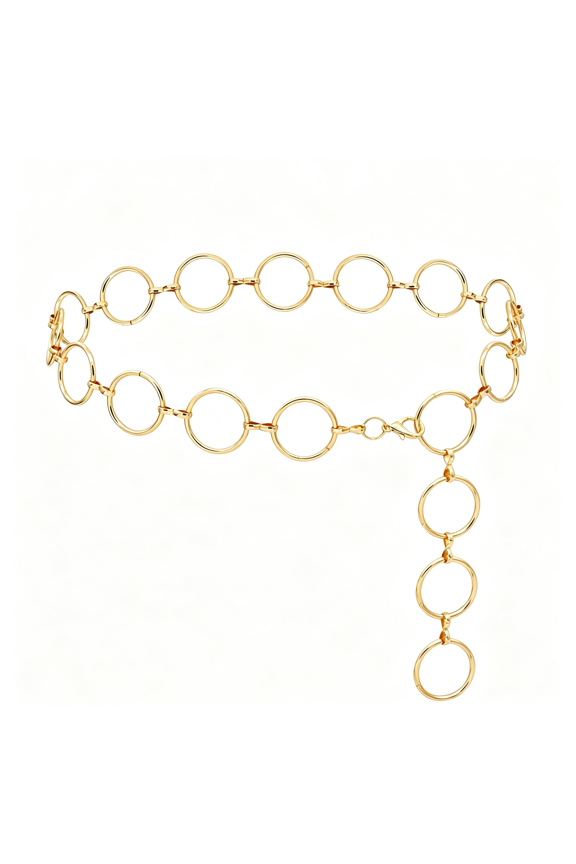 Metal Waist Chain for Women Chunky Belly Link Chain Belt for Dresses Waist Chain