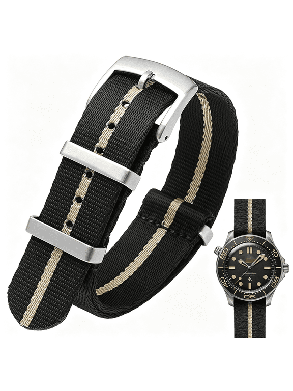 Military Ballistic Nylon Watch Band Heavy 18Mm 20Mm 22Mm 24Mm Thick G10 Premium Nylon Watch Bands Smart Watch Replacement Band Strap for Men Women