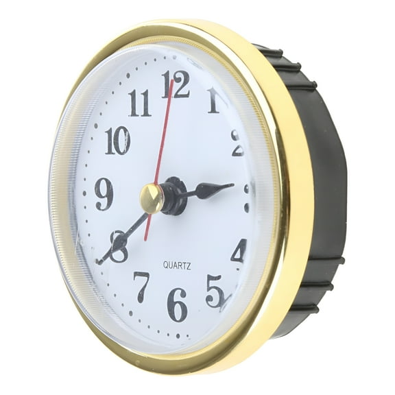 DESIGNICE Mini Clock Insert 2-1/2Inch 65mm Round Quartz Movement Clock Arabic Numerals