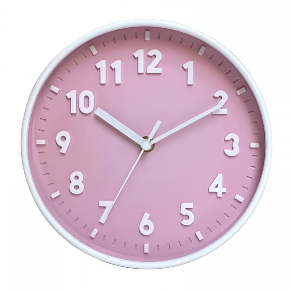 DESIGNICE Modern Simple Wall Clock 8 Inch Candy Color Silent Time Clocks Ornament