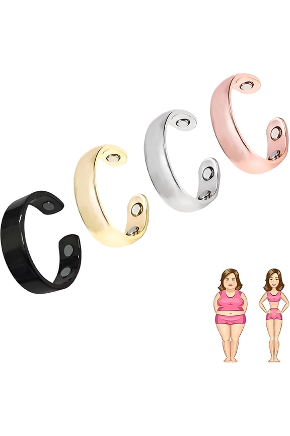 Motivational Stainless Metal Ring, Motivational Waterproof Rings for Women and Men Stainless Steel Open Lightweight and Water-Resistant Rings