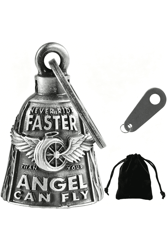 Motorcycle Bells for Bikers Guardian Angel Gremlin Motorcycle Bells for Motorcycle Rider Key Chain for Luck