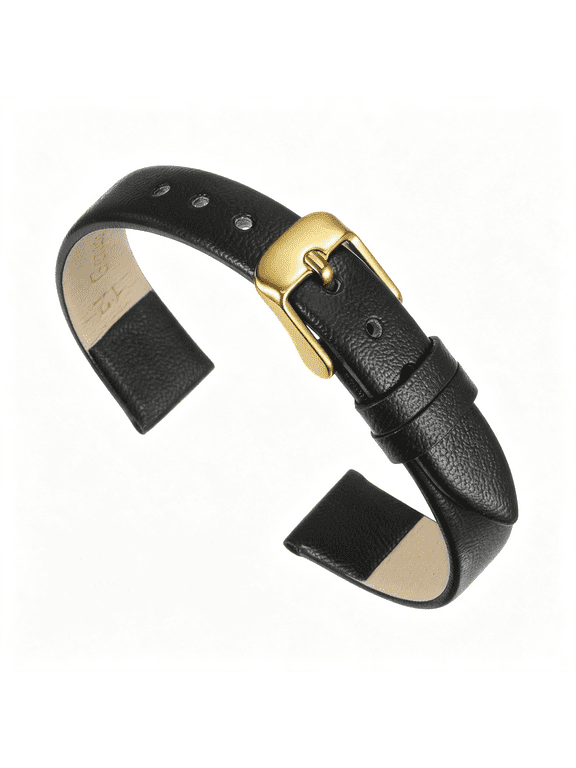 Multi-Sizes Genuine Leather Band, Flat Thin Elegant Leather Watch Strap for Men and Women Watch Band Leather Watch Bands for Women