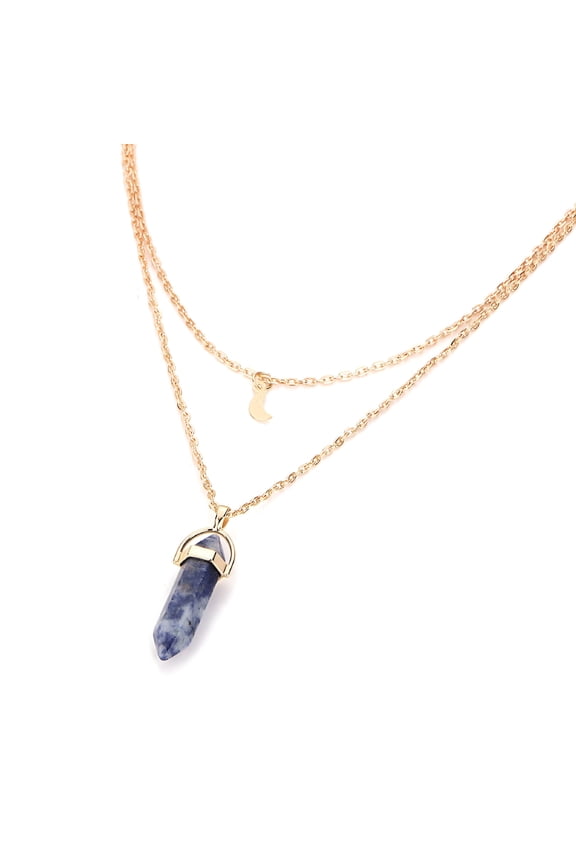 Multilayer Irregular Crystal Opals Pendant Necklace Choker Chain