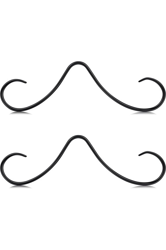 Mustache Septum Ring Septum Rings Septum Jewelry Septum Rings 16G Septum Piercing Septum Pincher 16 Gauge Septum Nose Rings Mustache Nose Ring Septum Silver Gold Black