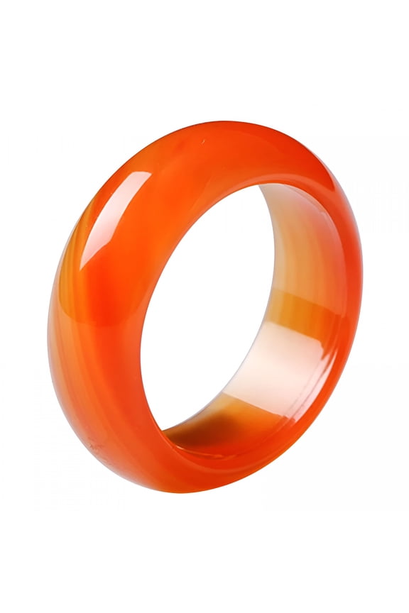 Natural Crystal Ring Carnelian Women Jewelry Gift