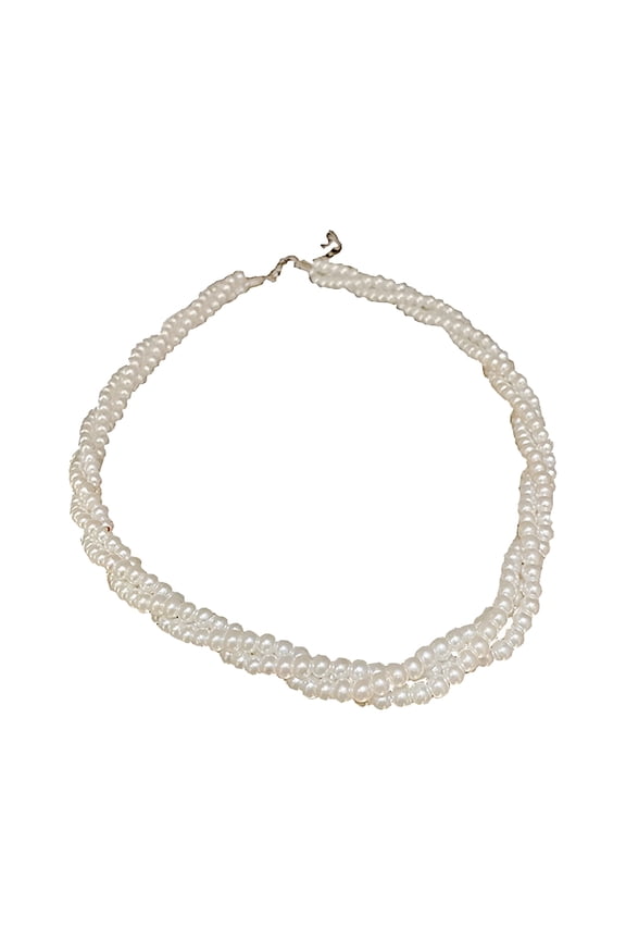 Necklaces for Women 3 Triple Strand White Cultured Freshwater Pearl Necklaces For Women Good Luste Anniversary Wife