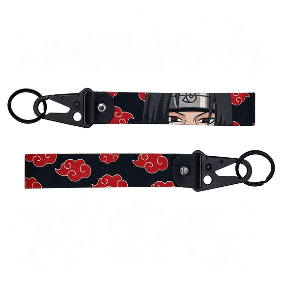 DESIGNICE Ninja Red Clouds 1Pc Anime Keychains and Jet Tags for Keys,Car Keychain Key Rings for Luggage Bag,For Motorcycle Car Keys Chain Jdm Red Clouds Anime Keychains