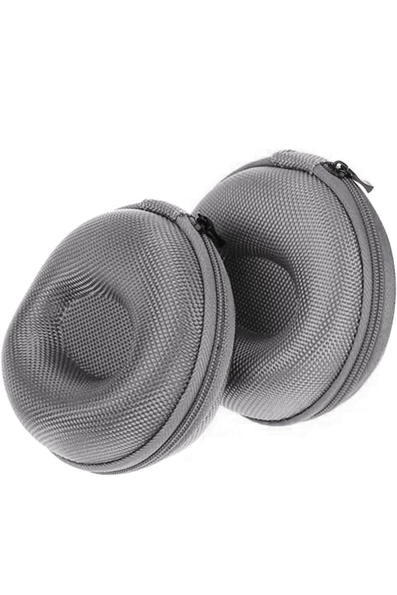 Pack of 2 Zipper Travel Watch Cases Single Watch Storage Boxes for Wristwatches and Smart Watches Up to 50Mm (Grey)