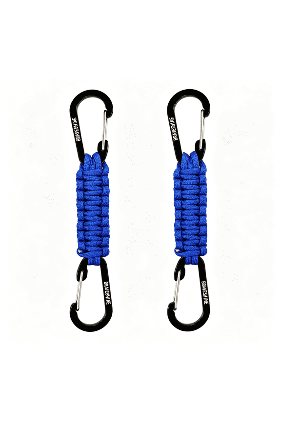 Paracord Keychain Carabiner Clip,D Ring Lanyard Hanger Stroller Hook for Water Bottle,Key,Backpacks,Men,Women Lanyard Hanger D Ring Keychain