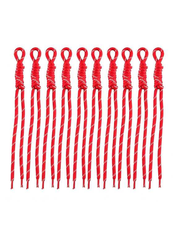 Paracord Keychain Paracord Bag Charm 12Pcs Braided Nylon Rope Keychain Cord for Bag Purse Backpack Handbag Durable Paracord Keychain
