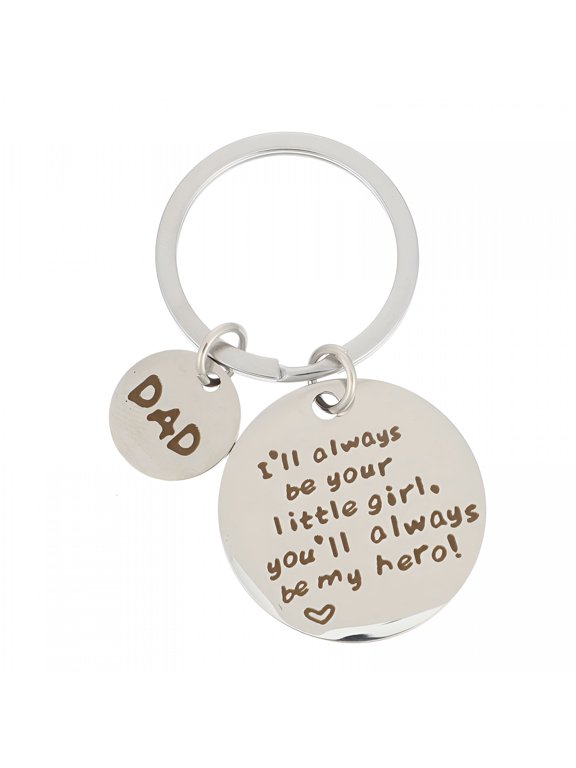 Personalized Keychain Father'S Day Party Favors Stainless Steel Dad