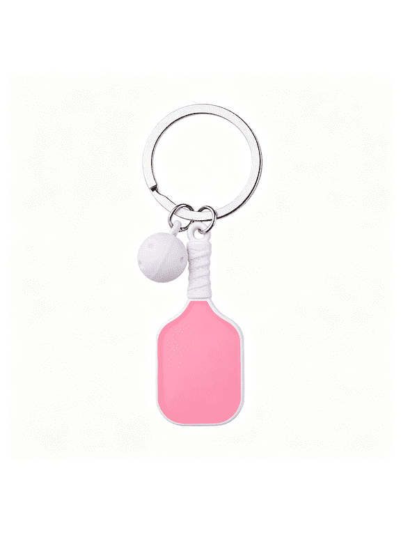 Pickleball Keychain Charm for Women Pickleball Christmas Gifts for Men Girls Birhthday Gift for Pickle Ball Lovers Fun Pickleball Keychain