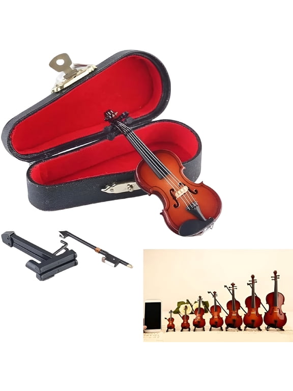 2026 New Playable Tiny Violin Figurine,The World'S Smallest Miniature Musical Instrument with Sound and Sad Music,Keychain Charm for Unique Gag Gifts for Keychain,Desk,Collectible (3.15In)