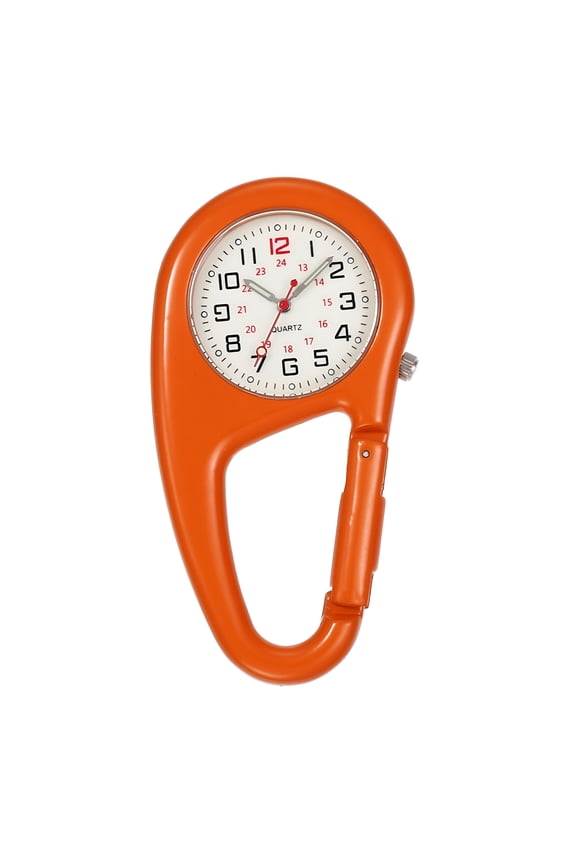 Pocket Watch Luminous Shock Resistance Precise Backpack Belt Pocket Clip Watch for Outdoor Black