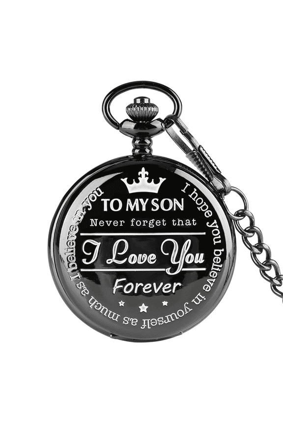 Pocket Watch Personalized Engraving Pocket Watches for Men Quartz Movement Precision Anniversary Gifts for Men Style 1
