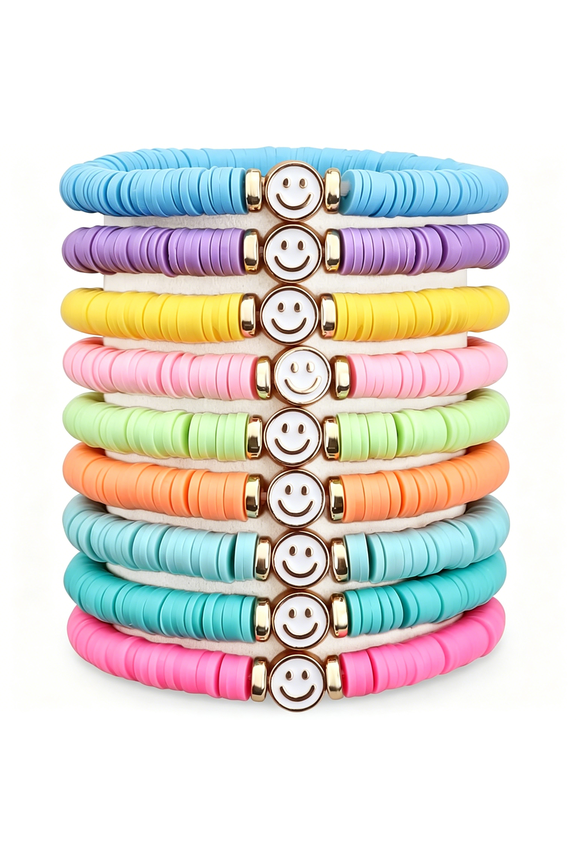 Preppy Bracelets for Teen Girls-Stackable Boho Surfer Friendship Bracelets Set for Little Girls&Women