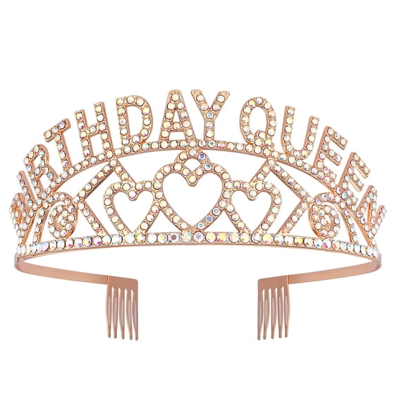 DESIGNICE Princess Crowns for Little Girls,Classic Shape Brings Visual Impact King Crown,Glossy Surface Enhances Temperament Birthday Crown Adult Woman,Style1