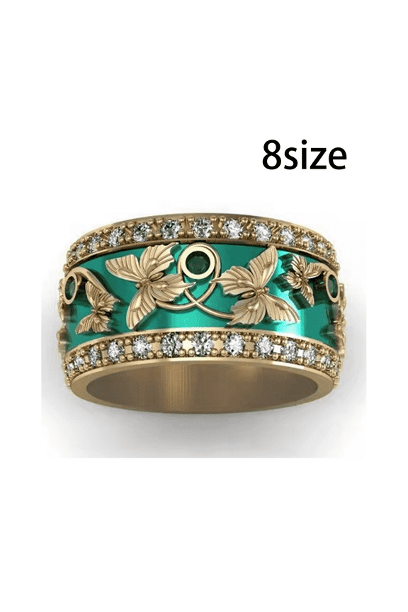 Promise Rings Animal Print Stackable Rings Luxurious Stainless Steel Rings Size 8