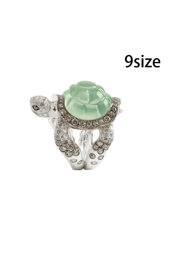 Promise Rings Animal Shape Stackable Rings for Women Luxurious Moonstone Ring Size 9