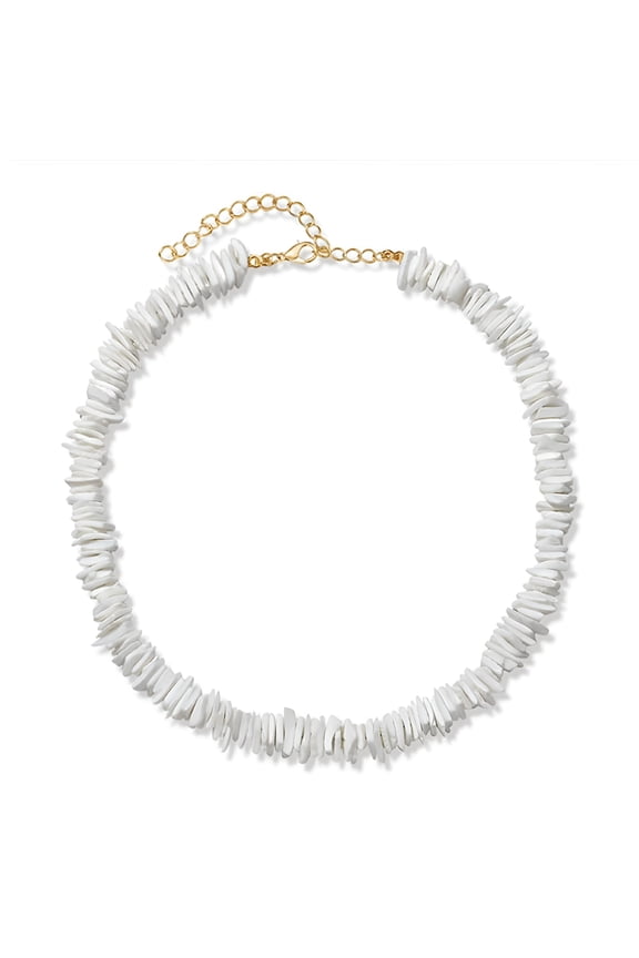 Puka Shell Necklace for Women Boho Tropical Hawaiian Beach Puka Shell Surfer Jewelry