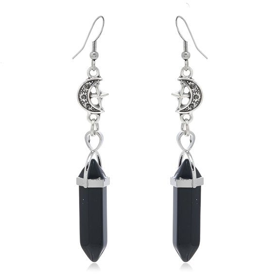 DESIGNICE Punk Devil Influence Goth Earrings, Retro Dark Chic Gothic Jewelry