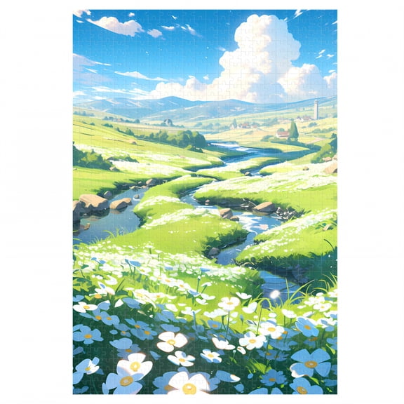 DESIGNICE Puzzles for Adults 1000 Pieces,Four-Hue Print Method Puzzles for Adults,1000 Pieces Lively Hue Jigsaw Puzzles 1000 Pieces,style1