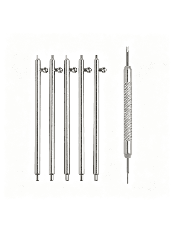 Quick Release Watch Pins,1.8Mm Thick Stainless Steel Spring Bars with Tool,Easy Install Watch Band Replacement Pins for Smartwatch,Mechanical Watch(4Pcs Spring Bars+1 Remover Tool)