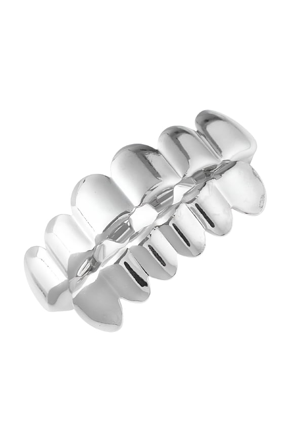Removable Grillzs Set Stylish Top and Bottom Tooth Caps Fashion Teeth Accessories for Party Enthusiasts