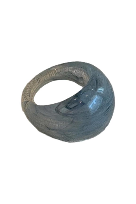 Resin Acrylic Thick Rings Modern Stackable Finger Rings Jewelry for Everyday