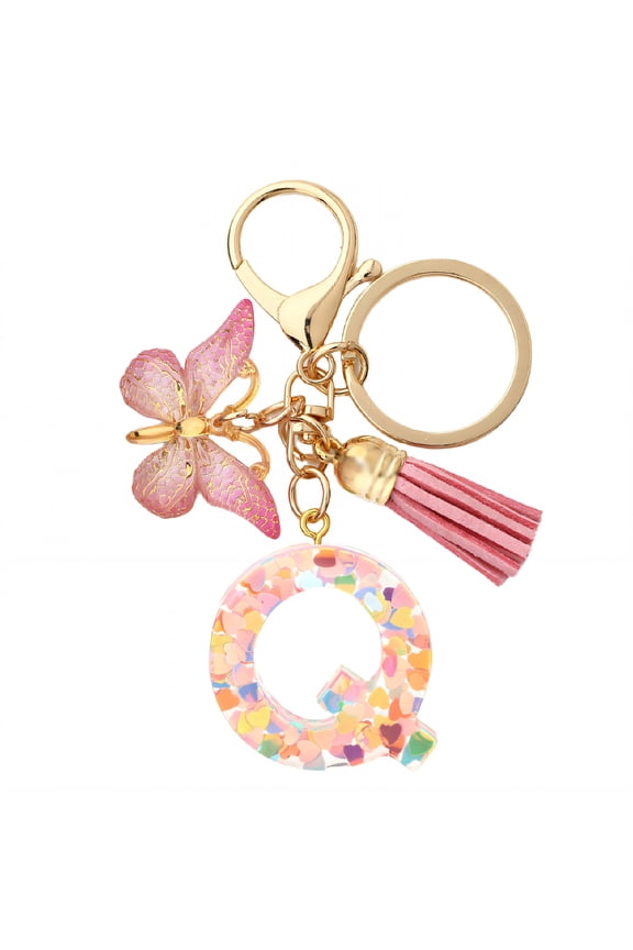 Resin Craft Keychain for Women, Cute and Polished Detail Key Chain for Keys, Handbags, Purses, Backpacks, Personalized Gift