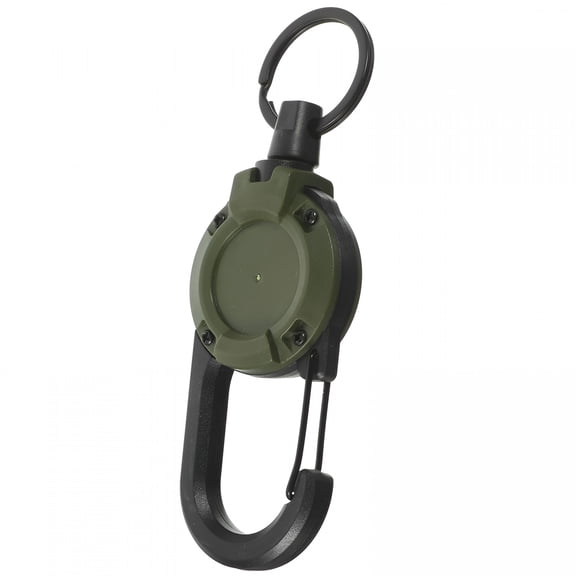 DESIGNICE Retractable Keychain Hanging Buckle Safety Keychains Holder Fob Id Badge Reel Backpack Carabiner