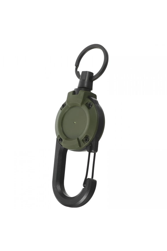 Retractable Keychain Hanging Buckle Safety Keychains Holder Fob Id Badge Reel Backpack Carabiner