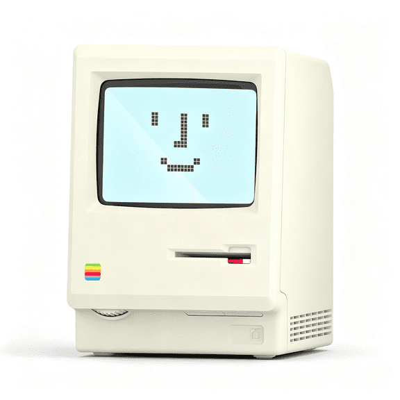 DESIGNICE Retro Desk Clock,1984 W-8 Computer Inspired Pixel Display Rechargeable Desk Clock,Multi-Alarm,Calendar,Temperature,Dimmable,Unique Retro Tech Gift for Office Bedroom Night Light