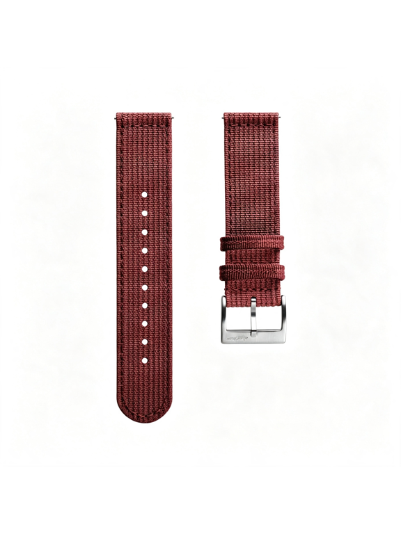 Ridgeflex Nylon Watch Strap|2 Piece Military Style Nylon Watch Band,Ridged Texture,Rugged,Quick-Drying and Secure for Outdoor Activities. Quick-Drying Outdoor Nylon Watch Strap
