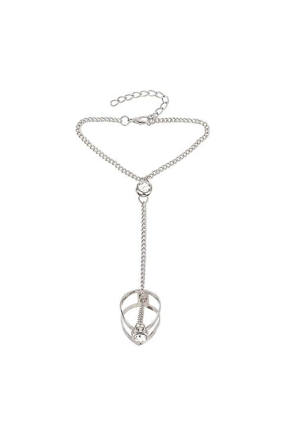 Ring Bracelet Hand Chain 2 Colors Hand Jewelry for Women Adjustable Wrist Length Hand Chain Bracelet Boho Finger Ring Bracelet Jewelry Accessories for Women