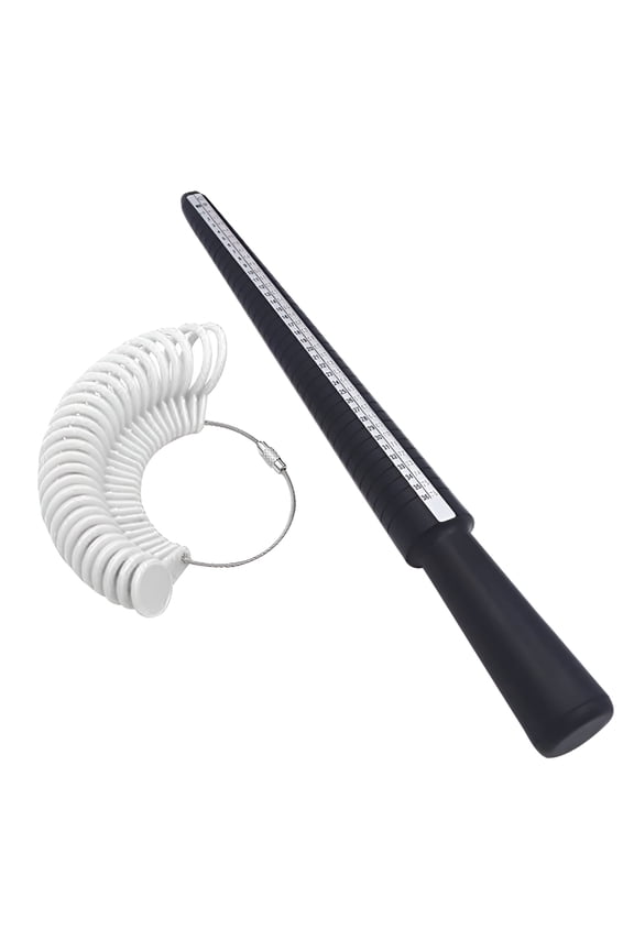 2026 New Ring, Ring Size Stick Mandrel Finger Gauge Ring Sizer Set Measuring Sizes Jewelry Tool for Jewelry Making,Repair,Design,Craft White