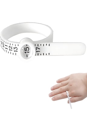 Ring Size Measurement - Ring Gauge Measurement Rings Measure Finger Rings,1-17 Size Rings US, Measurement