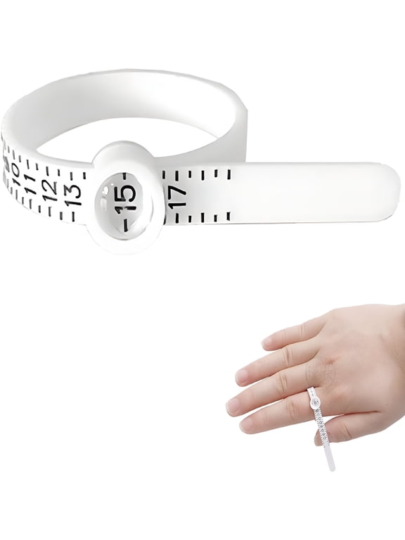 Ring Size Measurement - Ring Gauge Measurement Rings Measure Finger Rings,1-17 Size Rings US, Measurement