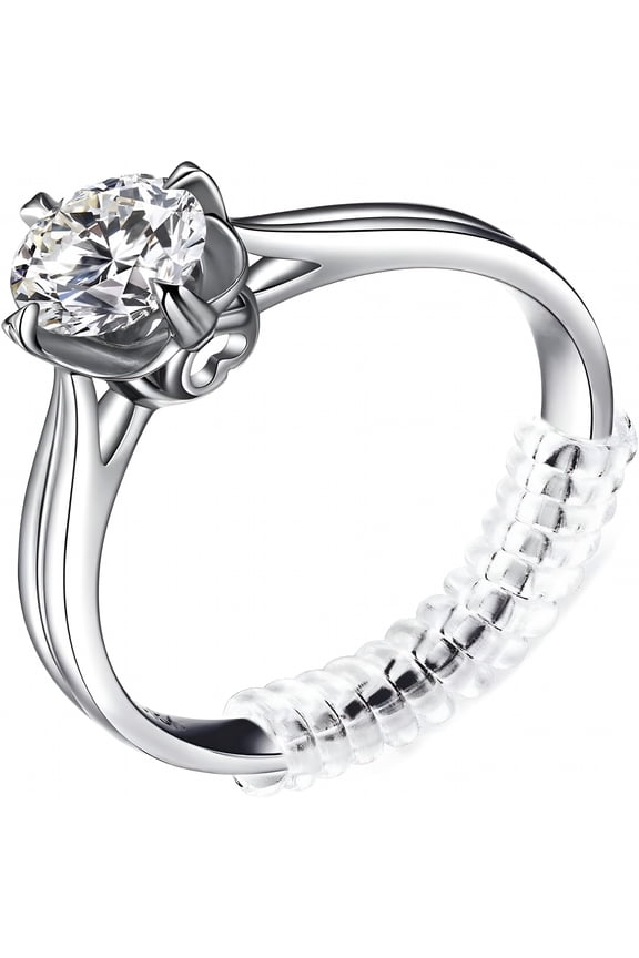 Ring Sizer Adjusters for Loose Rings - 15-Pack Multiple Styles,Invisible Spacer Guards & Tighteners for Women,Fits Almost Any Ring