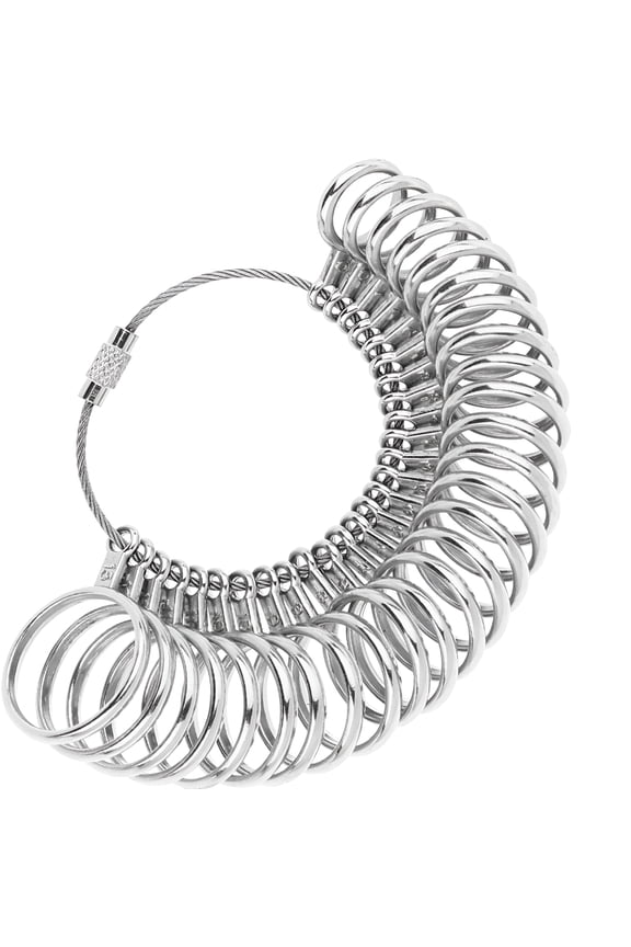 Ring Sizer - Finger Gauges Measuring Ring Tool 27 PCs Size 1-13 Jewelry Finger Sizer Measuring Ring-Ring Sizing Finger Size Gauge Set 27Pcs Circle Models Jewelry Sizer
