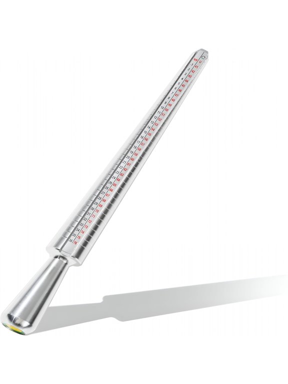 EXLEAF Ring Sizer Mandrel, Hammerable Solid Aluminum Mandrel for Jewelry Making