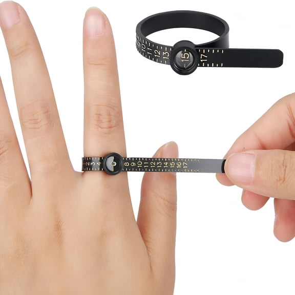 DESIGNICE Ring Sizer Measuring Set Reusable Finger Size Gauge Measure Tool Jewelry Sizing Tools 1-17 Usa Rings Size