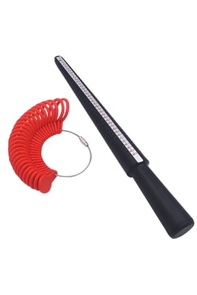 Ring Sizer Measuring Tool Stick Mandrel Finger Gauge Ring Sizer Set Measurement Tool Measure Ring Size Finger Sizing Set Metal Gauge Us Size 0-13