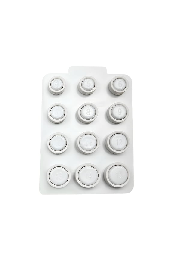 Ring Sizing Tool Kit with 12 Adjustable Plastic Gauges for Accurate Finger Measurement