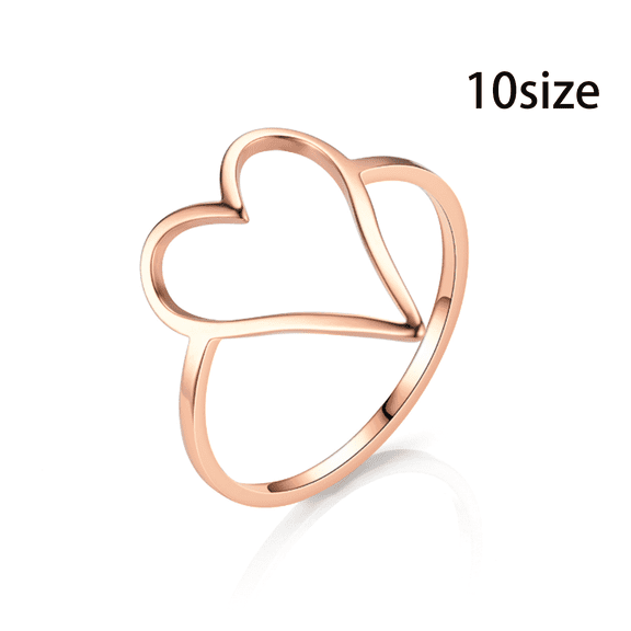 DESIGNICE Rings for Women Electroplating Gold Rings for Women Simple Womens Rings Rize 10